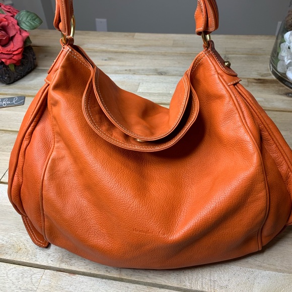 🌸Christopher Kon Orange leather hobo bag - Picture 5 of 11